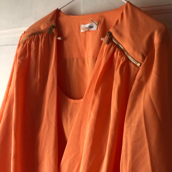 Calvin Klein Blouse with Roll Sleeves - Picture 2 of 5